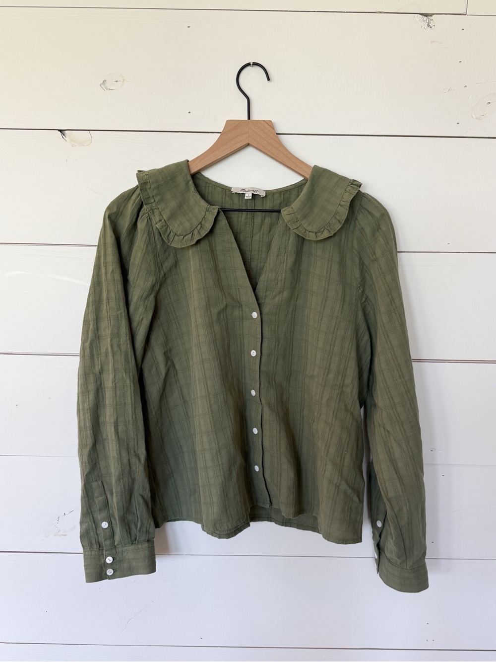 Madewell Green Collared Shirt
